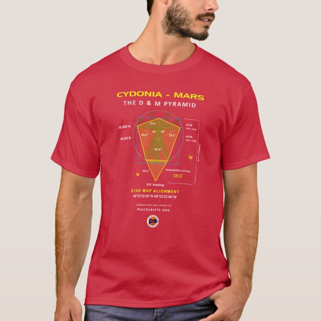 Cydonia-Mars: D&M Pyramid T Shirt (Framsida)