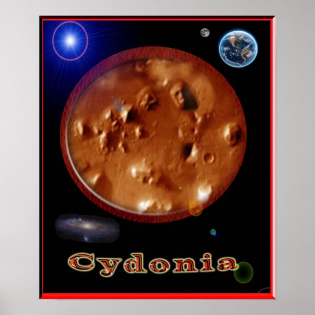 Cydonia mars poster (Framsidan)
