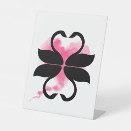 Cygnes amour Panneau sur pied