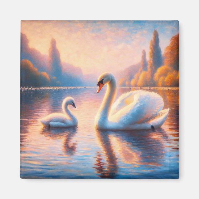 Cygnet och Svan Magnet (Framsidan)