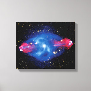 Cygnus A Galaxy Röntgenmontering Yttre rymden Foto Canvastryck