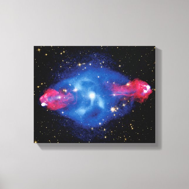 Cygnus A Galaxy Röntgenmontering Yttre rymden Foto Canvastryck (Framsida)