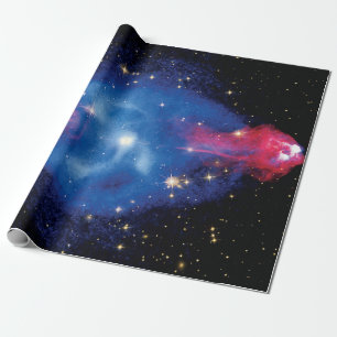 Cygnus A Galaxy Röntgenmontering Yttre rymden Foto Presentpapper
