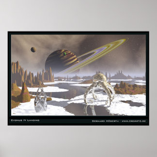 Cygnus IV-landning Poster