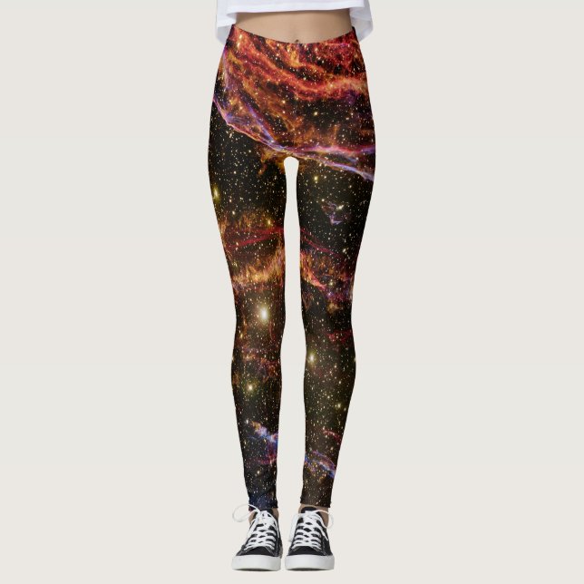 Cygnus Loop Nebula Leggings (Framsida)