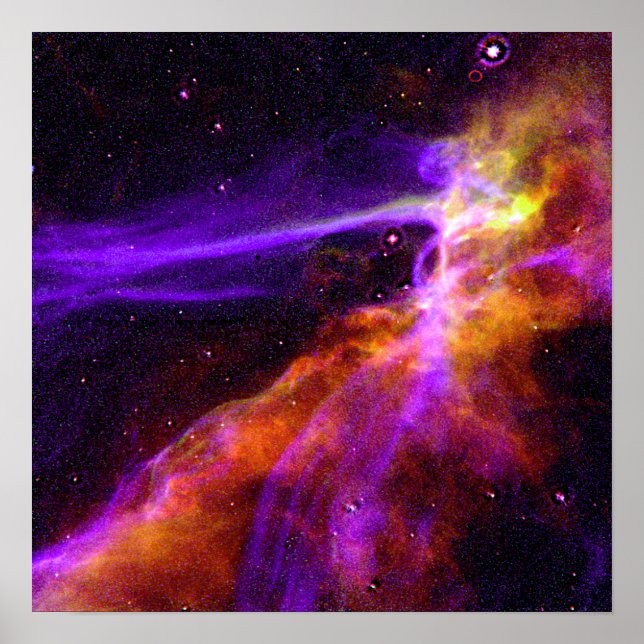 Cygnus Loop Supernova Blast Wave - Space Poster (Framsidan)