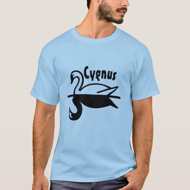 Cygnus - Svan på latin T-shirt (Framsida)