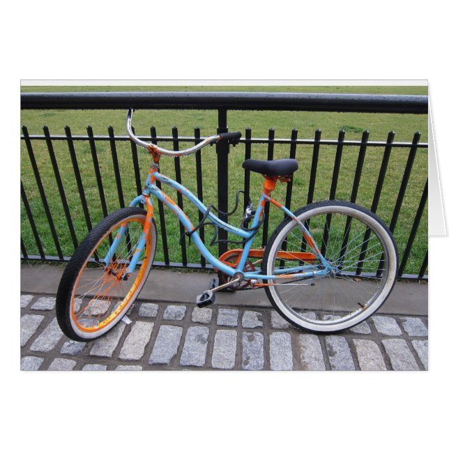Cykel 5x7 hälsningskort (Framsidan Horizontal)
