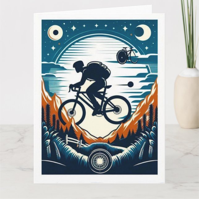 Cykel affisch vykort (Framsida)