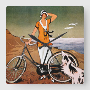 Cykel Annons, 1925 Fyrkantig Klocka