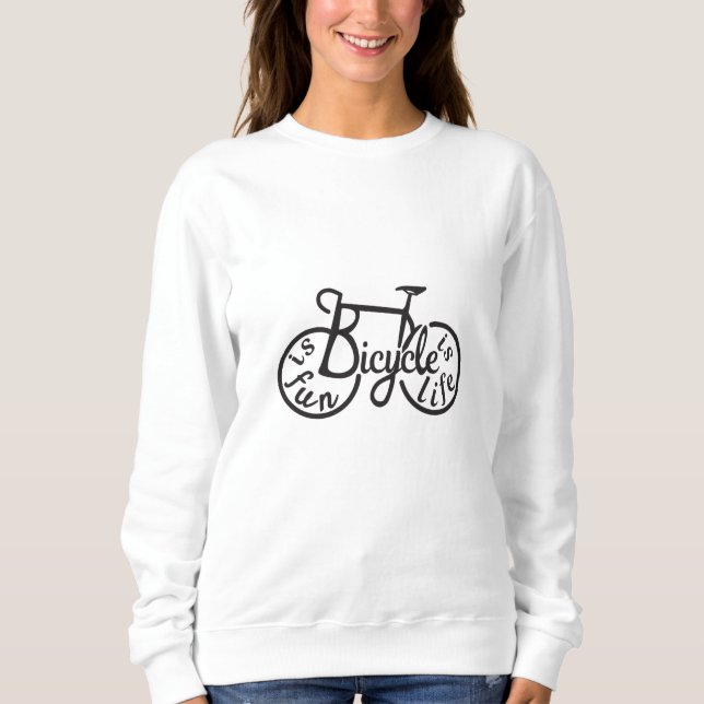 Cykel är roligt, cykel är liv t shirt (Framsida)