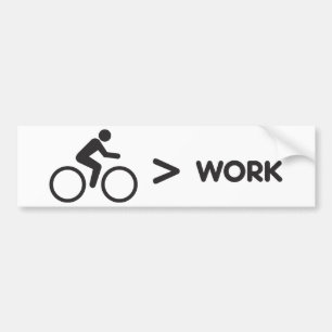 Cykel- > arbetsklistermärke bildekal