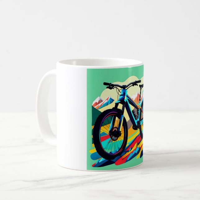 Cykel Bike Art Kaffemugg (Framsida vänster)