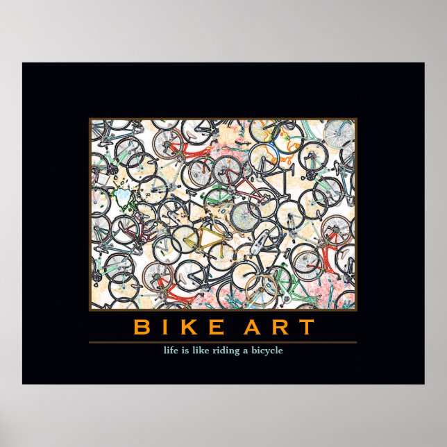 cykel BIKE ART Poster (Framsidan)