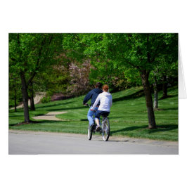 Cykel Byggt för två! Hälsningskort