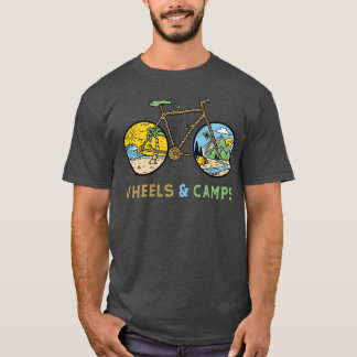 Cykel Camping rolig T Shirt