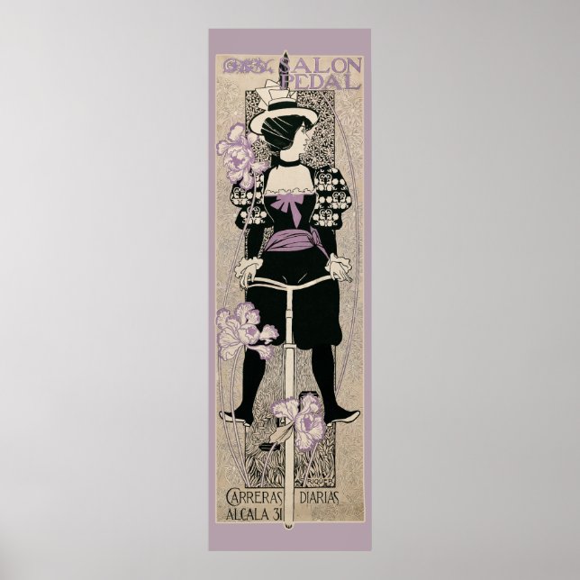 Cykel CC0225 Art nouveau Poster (Framsidan)