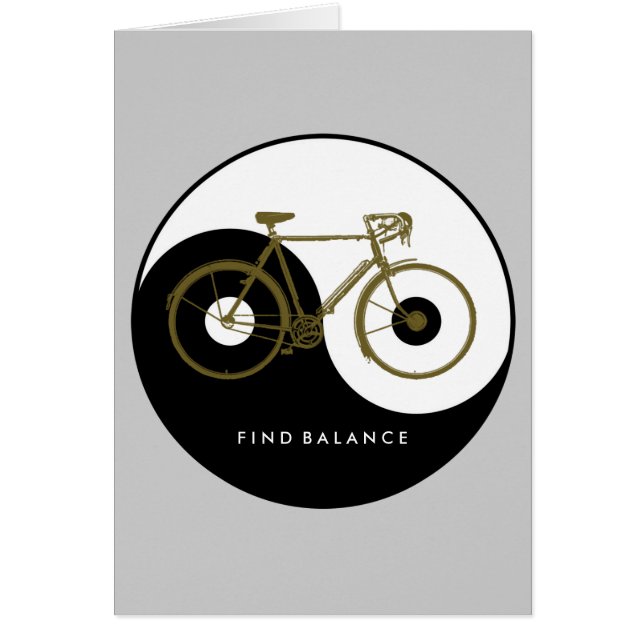 cykel, cykel, cykel/cykel hälsningskort (Framsidan)