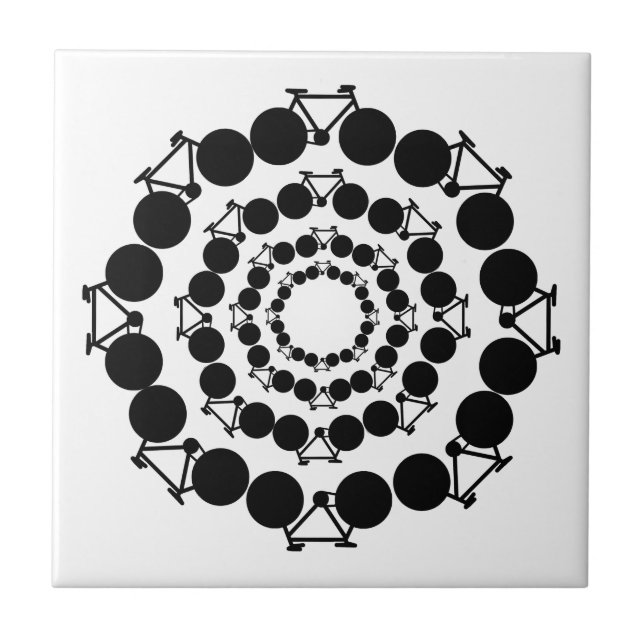 cykel - cykel + cykel kakelplatta (Framsidan)