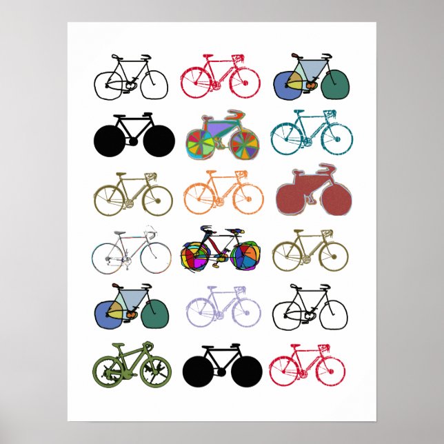 cykel - cykel + cykel poster (Framsidan)