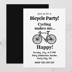 Cykel Cykel Fest Firande Inbjudningar