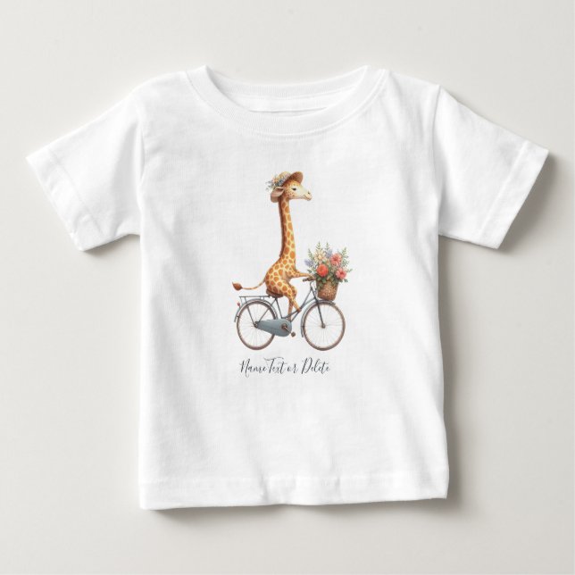 Cykel Cykel Giraffe T-Shirt (Framsida)