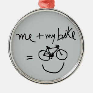 cykel = cykel julgransprydnad metall