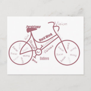 Cykel, cykel, slagsida, Ord Vykort