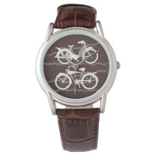 Cykel Cykel Vit Klocka