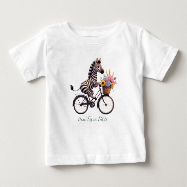Cykel Cykel Zebra T-Shirt (Framsida)