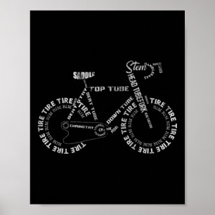 Cykel Cykeldelar Cykling Cyklist Poster