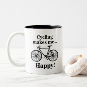 Cykel Cykla Cyklist Två-Tonad Mugg