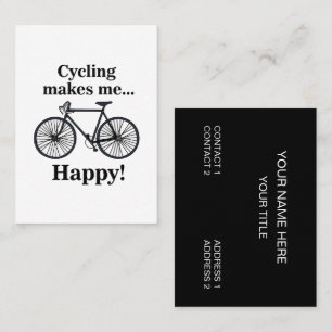 Cykel Cyklist Visitkort