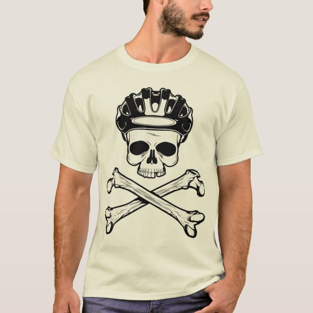 Cykel eller matris - cykel och Crossbones Tee (Framsida)