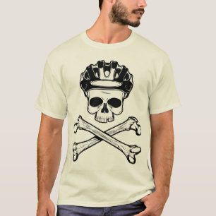 Cykel eller matris - cykel och Crossbones Tee Shirt