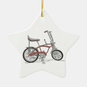Cykel för cykel för muskel för julgransprydnad keramik