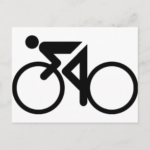 cykel för cykling av tävla vykort