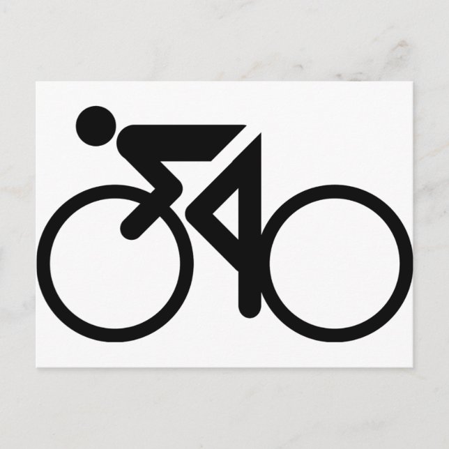 cykel för cykling av tävla vykort (Framsida)