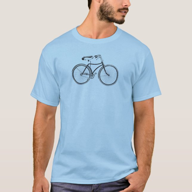 Cykel för hårnålsadelvintage tee (Framsida)