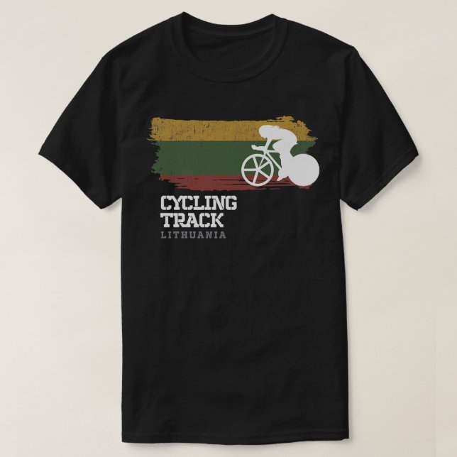 Cykel för motorcykelcykel för motorcykelväg Litaue T Shirt (Design framsida)