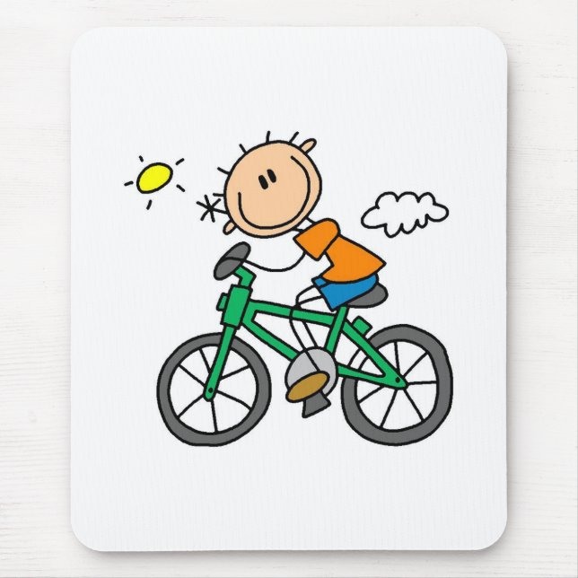 Cykel för pinnepojkeridning musmatta (Framsidan)