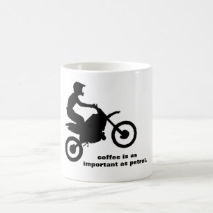 Cykel för smuts för mugg för klassikervitkaffe