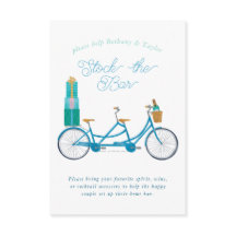 Cykel för två Par Inbjudningskort för möhippan
