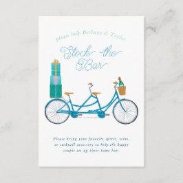 Cykel för två Par Inbjudningskort för möhippan