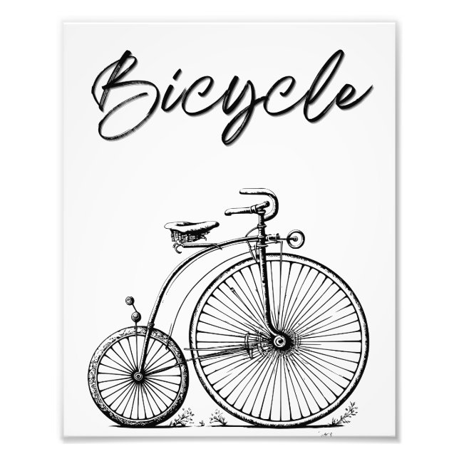 Cykel Fototryck (Framsidan)