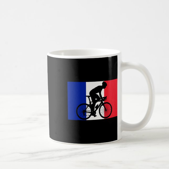 Cykel Fransk Cykling Frankrike  Kaffemugg (Höger)