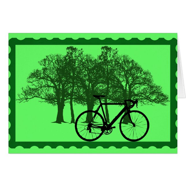 cykel hälsningskort (Framsidan Horizontal)