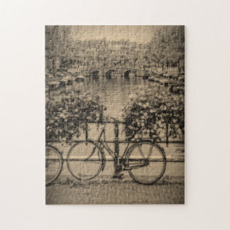 Cykel i Amsterdam - 11 x 14 - 252 pc Pussel