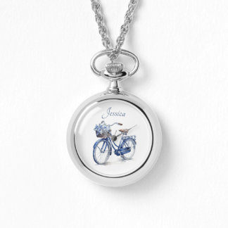 Cykel i Delft Blue-anpassadet Armbandsur