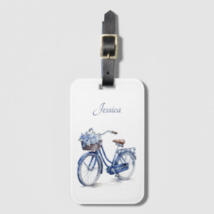 Cykel i Delft Blue-anpassadet Bagagebricka